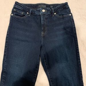 Dark wash skinny jeans